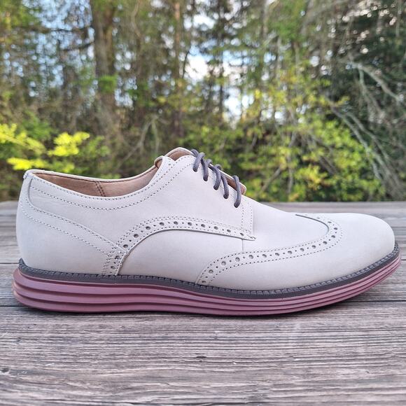 Cole Haan (Men\'s 10M) ØriginalGrand Wingtip Nubuck Oxford Dress Shoes C29775 main image 6